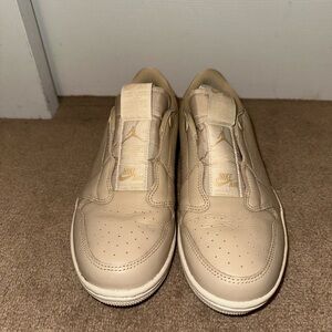 Nike Women's Beige Slip-On Sneakers